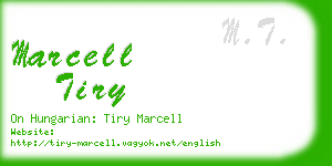 marcell tiry business card